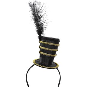 Toy Soldier Mini Circus Ringmaster Majorette Mini Top Hat Headband Costume Cap in Saudi Arabia
