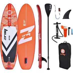 Outraveler Inflatable Stand Up Paddle Board with Premium SUP Paddle Board Accessories, Non-Slip Comfort Deck for Adults&Youth