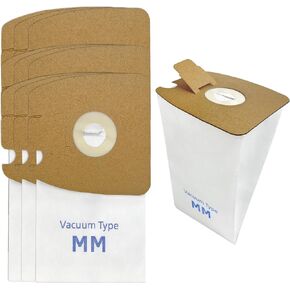 10 Pack MM Vacuum Bags for Sanitaire S3680 & SC3680 Canister Vacuums & Eureka Mighty Mite 3670 3680 4100 4300 5180 Series Canisters, Model 60297A, 60295A, 60295B, 60295C, 60296C, 63253A
