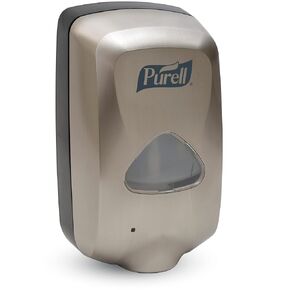 PURELL TFX Touch-Free Hand Sanitizer Dispenser, Nickel, for 1200 mL PURELL TFX Hand Sanitizer Refills (Pack of 1) – 2780-12