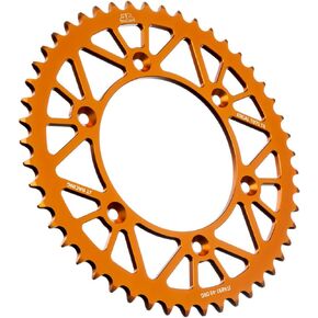 JT Sprockets JTA897.49ORG Orange Racelite Anodized Aluminum 7075 T6 Rear Sprocket, Single