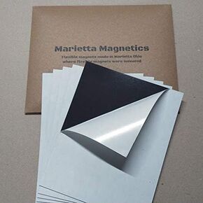 8" x 10" 60 mil Adhesive Magnet Sheets - 5 Pack - Extra Strong