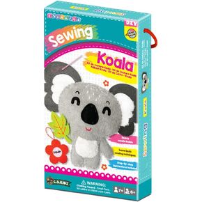 C.S. Kids Magic World DIY Personalised Sewing Kit - SA19 My Koala |Frist Sewing Arts & Crafts Gifts | Educational Sewing Kit for Kids(Safety Needle & Instruction Included)