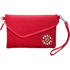 Littlearth Womens NCAA Utah Utes Pebble Fold Over Crossbody Purse, Team Color, 6"x 9" x 0.75", (100432-UUTA-LRED)