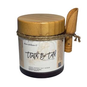 Dead Sea Salt Exfoliating Scrub Body Scrub Exfoliation Great for Scars, Chicken Skin, Cellulite, Stretch Marks for Men & Women (Tango Mango, 8 oz.)