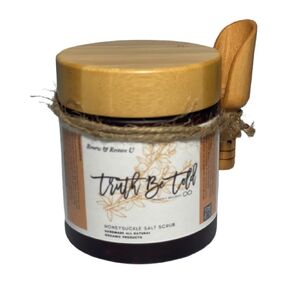 Dead Sea Salt Exfoliating Scrub Body Scrub Exfoliation Great for Scars, Chicken Skin, Cellulite, Stretch Marks for Men & Women(Honeysuckle Scent, 8 oz.)