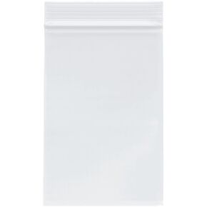 Plymor 4" x 6" (Pack of 100), 2 Mil Zipper Reclosable Plastic Bags
