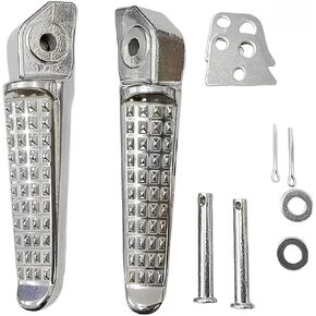 VPZMT Front Foot Pegs Footrests for Honda CB1300 CBR1100 CB1100 XL1000 VTR1000 CBR1000 CB1000 VFR800 VFR-Y800 CB750 NTV 650 NT650 NTV600 CBR500/600 CB400/600 VTR250 XL125 (Black)