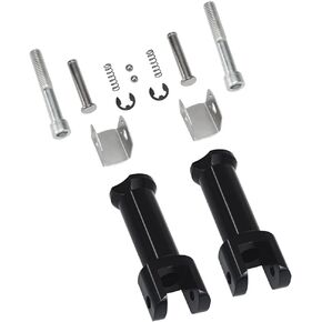 WOWTK Passenger Footpegs تناسب Harley Softail 2018-2024 Deluxe Fat Boy Heritage Sport Glide Softail Slim Street Bob Breakout Low Rider Models، كروم