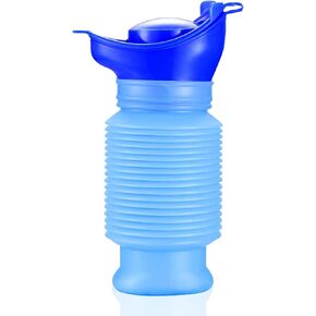 Scalable Emergency Urinal, 600ml Portable Toilet for Car, Portable Mini Outdoor Camping Travel Shrinkable Personal Mobile Toilet Potty Pee Bottle for Kids Adult