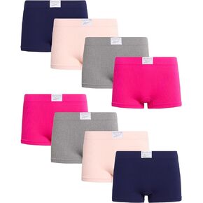 Reebok Women's Underwear - 8 Pack Cut Out Seamless Boyshort Panties (S-XL)