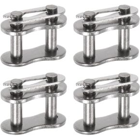 uxcell 4Pcs #60 Chain Master Connector Link Roller 3/4" Pitch Stainless Steel Standard Connecting Split Links for 12A Chain
