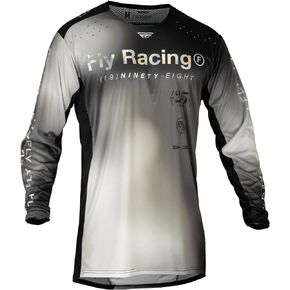 Fly Racing Women's Lite Jersey (Black/Light Grey, X-Large)