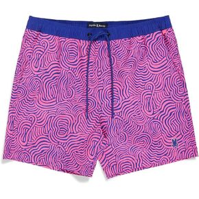 Psycho Bunny Men's Standard Verona AOP Swim Trunks