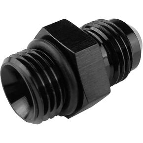 12AN O-ring Boss إلى 12AN ذكر وصلة مهايئ مضيئة 12 AN مضيئة خرطوم مزدوج الاتحاد مضخة الوقود خط السكك الحديدية الألومنيوم الأسود بأكسيد JIC 12 AN إلى 12 Oring