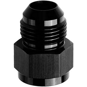 10AN Female to 12AN Male Flare Reducer/Extender Union Fuel Hose Line Fitting Adapters Aluminum Black