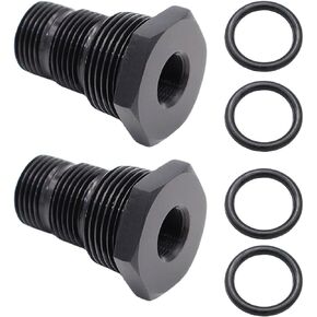 ACCYPRO 2 Pack 1/2-28 Female to 3/4-16 13/16-16 3/4 Male Hose Adapter Aluminum Reducer Fitting Connector