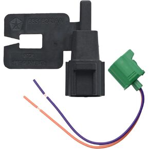 DUZFOREI Ambient Air Temperature Sensor + Plug Replacement for Dodge Replacement for Jeep Replacement for Chrysler Rplace#68518243AA
