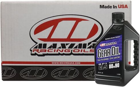 Maxima Racing Oils 43901-3PK Premium Gear Oil 80w90 Motorcycle Hypoid/Transmission Oil 1L Bottle, 3-Pack in Saudi Arabia