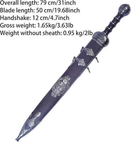 ziqing Roman Sword Made of 31-inch Metal in Saudi Arabia