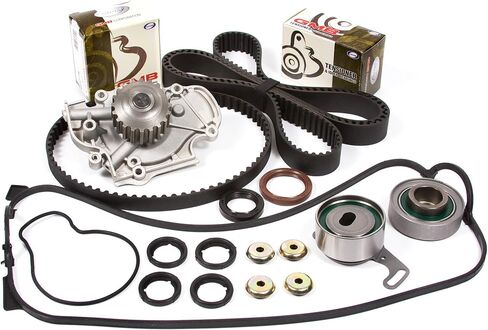 Evergreen TBK187VCT متوافق مع 90-97 ايسوزو هوندا 2.2L SOHC F22A F22B طقم حزام التوقيت غطاء الصمام طوقا مضخة المياه in Kuwait