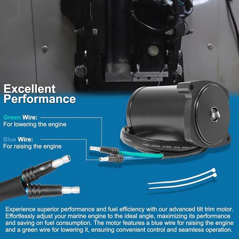 محرك الإمالة والتشذيب الخاص بك 430-22011 متوافق مع جميع موديلات ميركوري مارين 828708، 828708T، 878265A1، 878265A4، 8M0031551، T1082M، 67-2802، 4-1254، P220N، 6250، 10826N in Kuwait