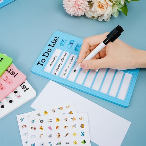 8 قطع من مخطط المهام الجافة للأطفال، مخطط روتيني يومي للأطفال، قابل لإعادة الاستخدام للقيام بلوحة القائمة، لوحة مخططة للمنزل، لوحات تخطيط قائمة التحقق من السبورة البيضاء مع 20 ورقة فارغة in Kuwait