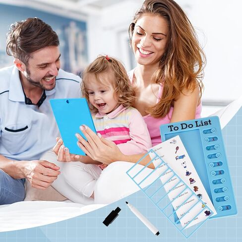 8 قطع من مخطط المهام الجافة للأطفال، مخطط روتيني يومي للأطفال، قابل لإعادة الاستخدام للقيام بلوحة القائمة، لوحة مخططة للمنزل، لوحات تخطيط قائمة التحقق من السبورة البيضاء مع 20 ورقة فارغة in Kuwait