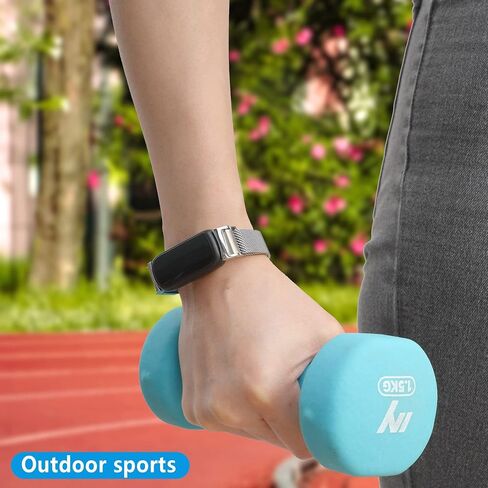 Wongeto for Fitbit Inspire 3 Bands Women Men, Stainless Steel Metal Mesh Loop Adjustable Magnetic Wristband Replacement Strap for Fitbit Inspire 3 Fitness Tracker in Saudi Arabia