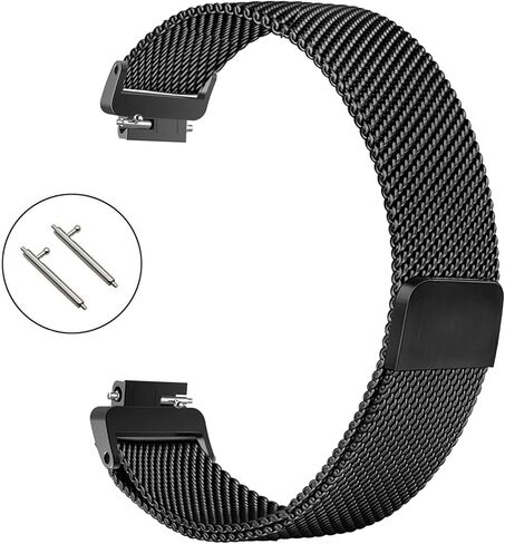 Wongeto for Fitbit Inspire 3 Bands Women Men, Stainless Steel Metal Mesh Loop Adjustable Magnetic Wristband Replacement Strap for Fitbit Inspire 3 Fitness Tracker in Saudi Arabia