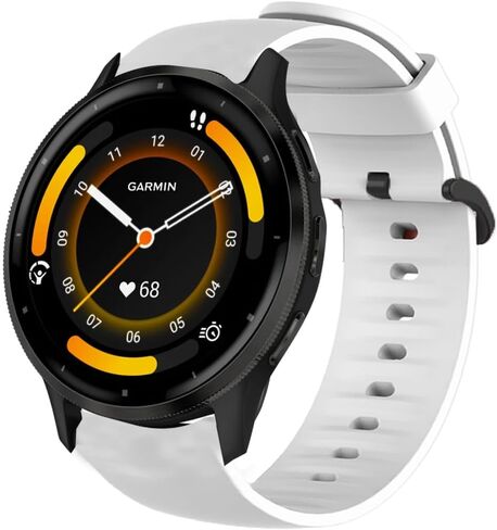 متوافق مع Garmin Venu 3 Bands، Lamshaw 22 مم استبدال السيليكون سريع الفك مع إبزيم من الفولاذ المقاوم للصدأ متوافق مع Garmin Venu 3/Venu 2/Forerunner 255/Forerunner 255 Music/Forerunner 265/Forerunner 745/vivoactiv in Kuwait