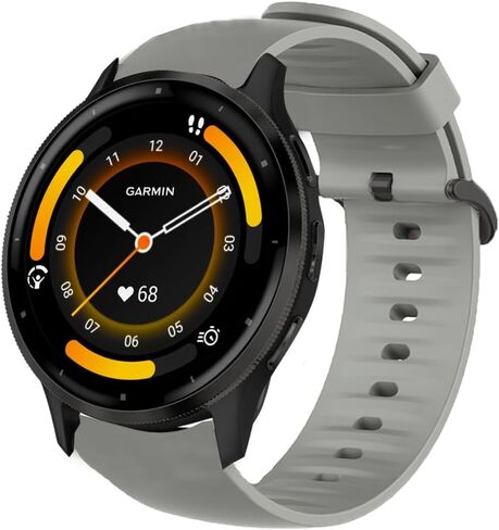 متوافق مع Garmin Venu 3 Bands، Lamshaw 22 مم استبدال السيليكون سريع الفك مع إبزيم من الفولاذ المقاوم للصدأ متوافق مع Garmin Venu 3/Venu 2/Forerunner 255/Forerunner 255 Music/Forerunner 265/Forerunner 745/vivoactiv in Kuwait