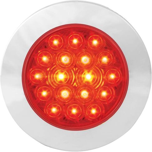GG Grand General 75872 أحمر/أحمر 4 بوصة أسطول 18 حامل شفة LED مع إطار، 3 شقوق in Kuwait