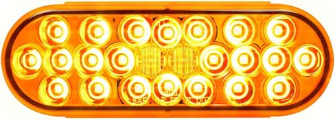 GG Grand General 77608 بيضاوي لؤلؤي أحمر/شفاف مع 24 مصباح SMD LED مختوم in Saudi Arabia