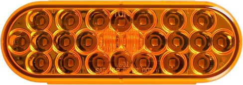 GG Grand General 77608 بيضاوي لؤلؤي أحمر/شفاف مع 24 مصباح SMD LED مختوم in Saudi Arabia