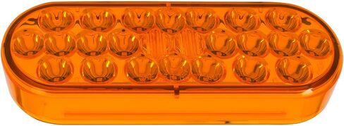 GG Grand General 77608 بيضاوي لؤلؤي أحمر/شفاف مع 24 مصباح SMD LED مختوم in Saudi Arabia