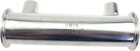 JOWIN 2 بوصة TC × 7.9 بوصة OAL Tri Clamp Reflux مكثف بندقية Dephlegmator لـ Moonshine لا يزال 7 قطع الأنبوب الداخلي 1/2 بوصة FNPT اتصال الماء البارد in Kuwait