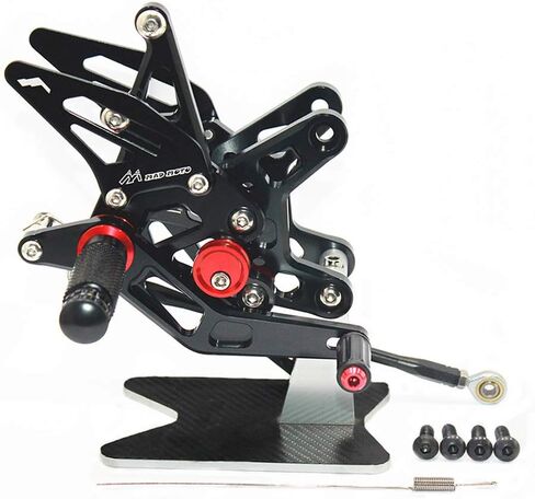 مجموعات خلفية خلفية Footpegs CNC قابلة للتعديل متوافقة مع Kawasaki ZX6R 2007-2008 in Saudi Arabia