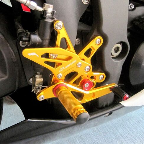 مجموعات خلفية خلفية Footpegs CNC قابلة للتعديل متوافقة مع Kawasaki ZX6R 2007-2008 in Saudi Arabia