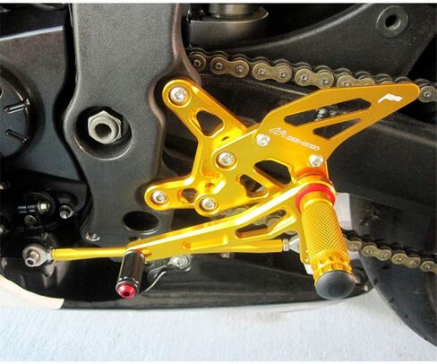 مجموعات خلفية خلفية Footpegs CNC قابلة للتعديل متوافقة مع Kawasaki ZX6R 2007-2008 in Saudi Arabia