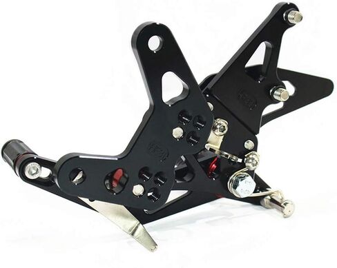 مجموعات خلفية خلفية Footpegs CNC قابلة للتعديل متوافقة مع Kawasaki ZX6R 2007-2008 in Saudi Arabia
