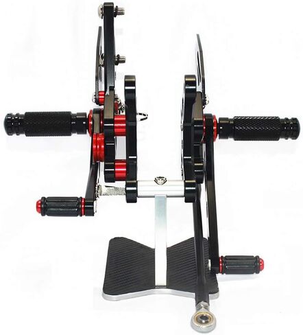 مجموعات خلفية خلفية Footpegs CNC قابلة للتعديل متوافقة مع Kawasaki ZX6R 2007-2008 in Saudi Arabia