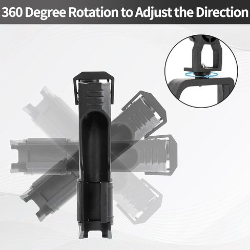 unitackcle 2 Pack Fishing Boat Rods Holder, Upgraded Fishing Pole Rod Racks with 360 Degree Adjustable Large Clamp Opening in Kuwait