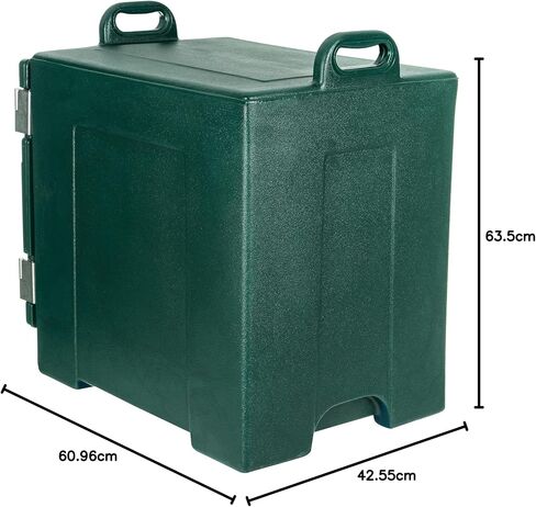 Carlisle FoodService Products Cateraide Insulated Front Loading Food Pan Carrier Double Carrier with Casters and Handles for Catering, Events, And Restaurants, Plastic, 10 Full Pans, Black in Saudi Arabia