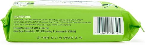 مناديل مبللة للأطفال خالية من شجرة كابو، مناديل مبللة للأطفال مشتقة طبيعيًا للبشرة الحساسة، 6 عبوات سفر قابلة للإغلاق، 30 منديلًا في كل عبوة، إجمالي 180 منديلًا in Kuwait