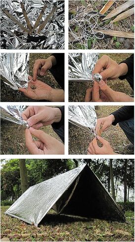Emergency Foil Blanket 50 Pack Survival Thermal Mylar Reflective Blankets in Saudi Arabia