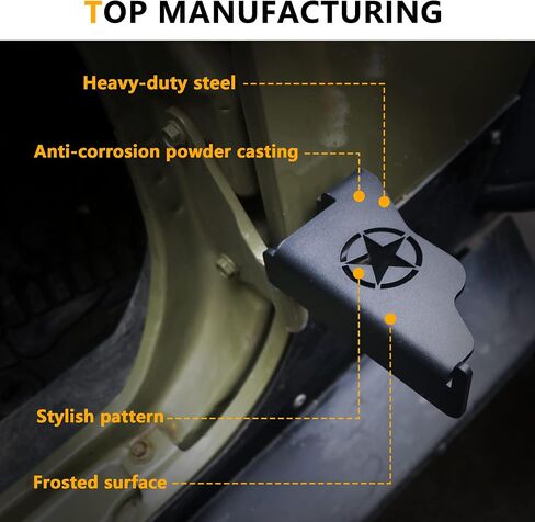 دواسات مسند قدم RERPRO متوافقة مع 2007-2018 Jeep Wrangler JK غير محدود 2/4 باب ملحقات خارجية مفصلات أبواب فولاذية قبالة ربط القدم، زوج واحد من علم الولايات المتحدة in Saudi Arabia