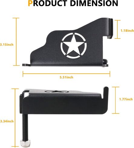 دواسات مسند قدم RERPRO متوافقة مع 2007-2018 Jeep Wrangler JK غير محدود 2/4 باب ملحقات خارجية مفصلات أبواب فولاذية قبالة ربط القدم، زوج واحد من علم الولايات المتحدة in Saudi Arabia