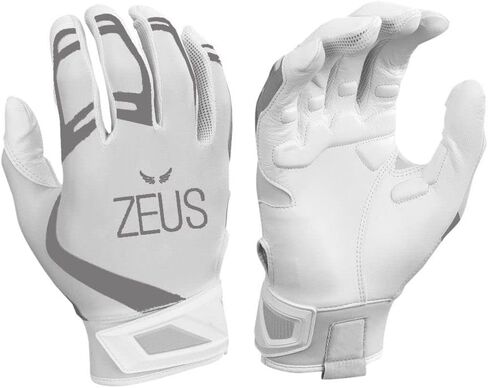ZEUS All-Star Youth Breathable Batting Gloves - Protective, Lightweight, Cabretta/Lambskin Leather Palm Padded Baseball + Softball Batting Gloves in Saudi Arabia