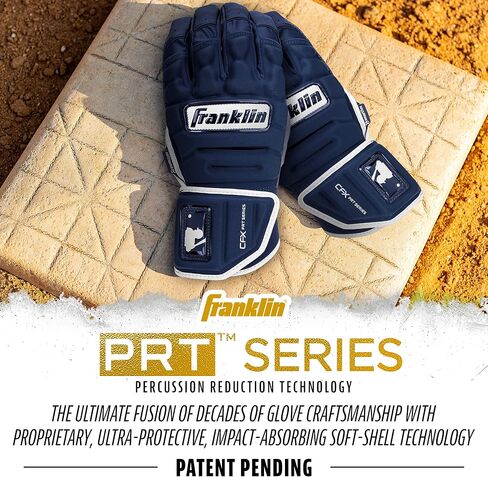 Franklin Sports MLB Batting Gloves - CFX Pro PRT Heavy Duty Protective Baseball + Softball Batting Gloves - Adult Padded Reinforced Leather Batting Gloves in Saudi Arabia